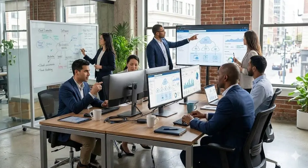 Agentes de inteligência artificial automatizando processos empresariais em 2026