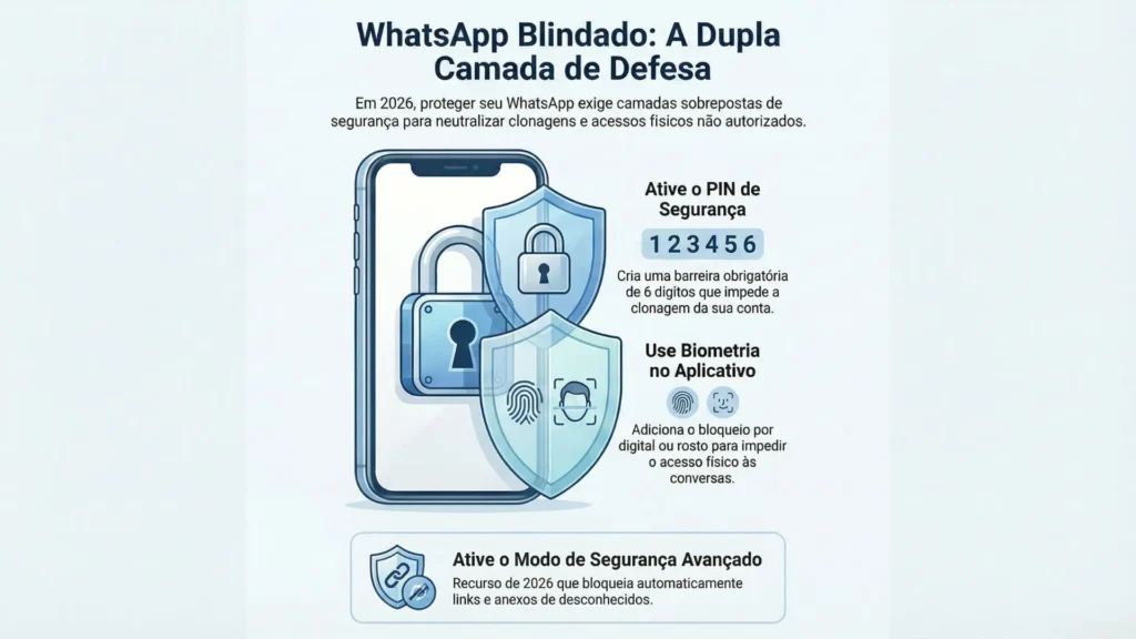 Ative a verificação em duas etapas para proteger seu WhatsApp