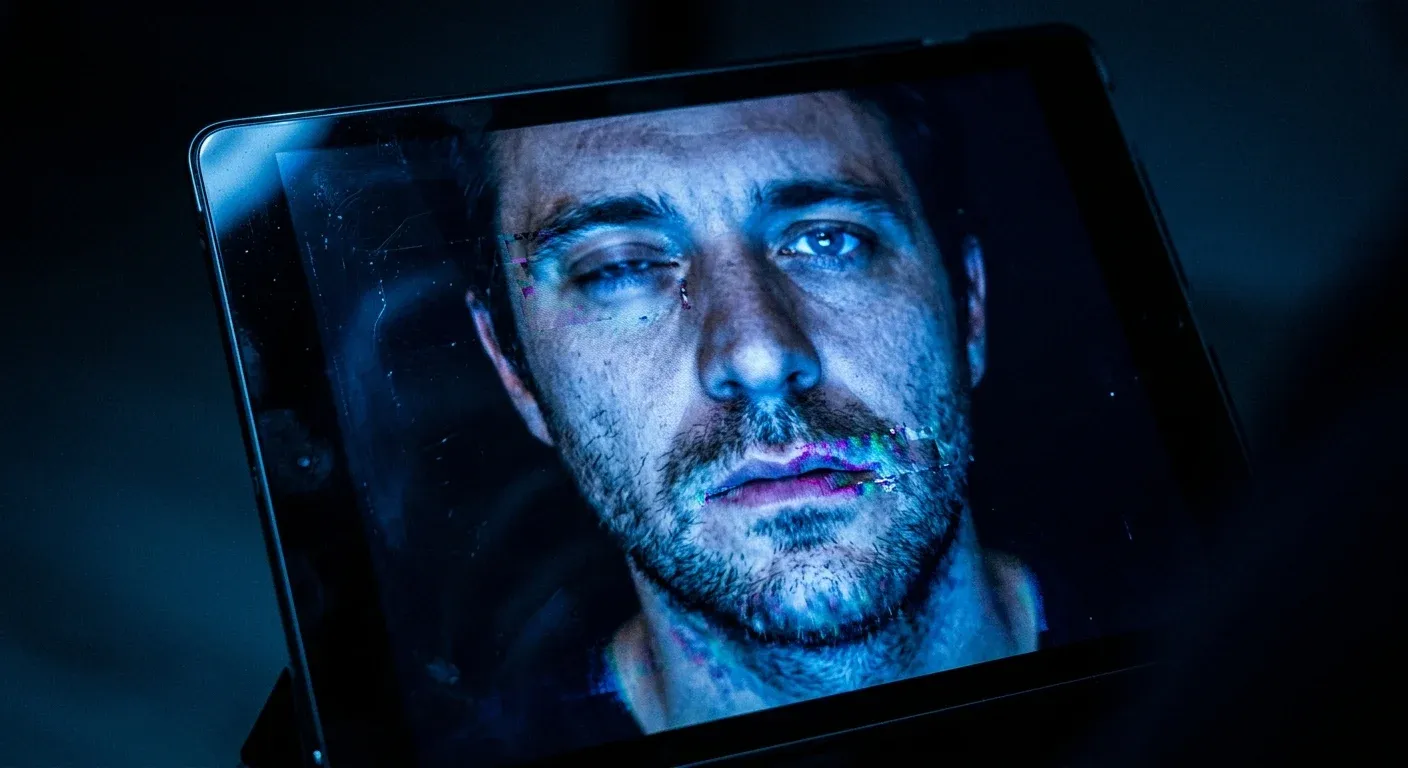 Sinais visuais para identificar golpe de deepfake em vídeo: bordas borradas, piscar irregular e lábios dessincronizados